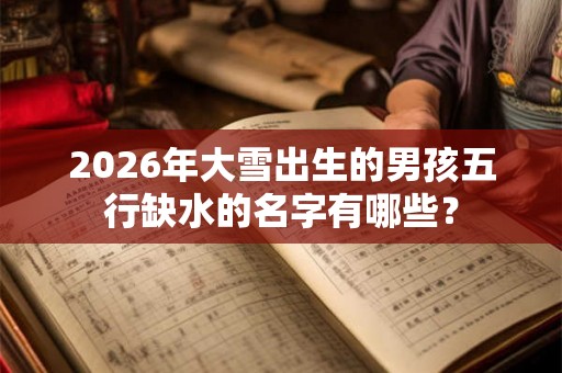 2026年大雪出生的男孩五行缺水的名字有哪些? 2026年大雪出生的男孩五行缺水的名字有哪些?
