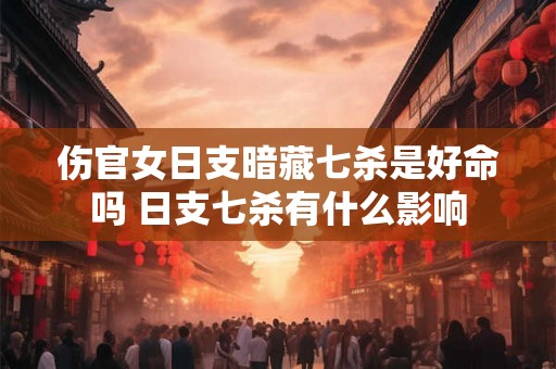 伤官女日支暗藏七杀是好命吗 日支七杀有什么影响
