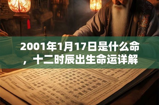 2001年1月17日是什么命,十二时辰出生命运详解 2001年1月17日是什么命,十二时辰出生命运详解