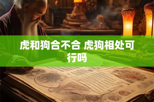 虎和狗合不合 虎狗相处可行吗