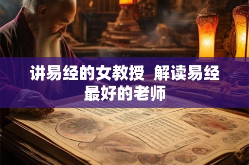 讲易经的女教授  解读易经最好的老师