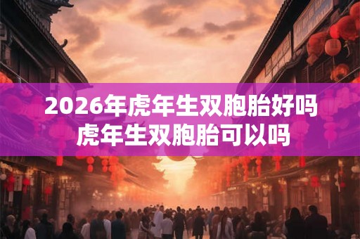 2026年虎年生双胞胎好吗 虎年生双胞胎可以吗