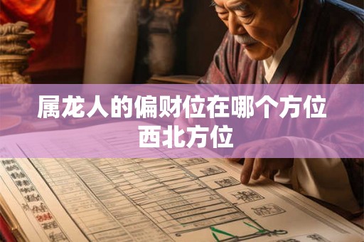 属龙人的偏财位在哪个方位 西北方位