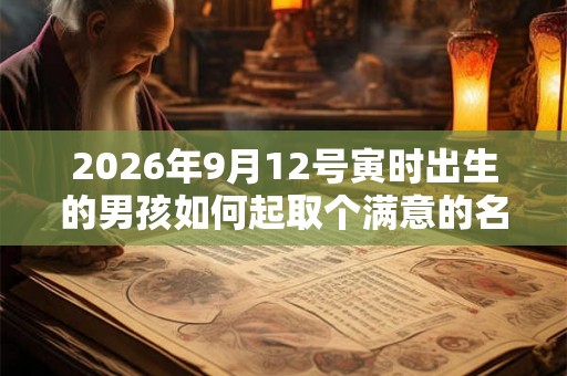 2026年9月12号寅时出生的男孩如何起取个满意的名字和五行属性