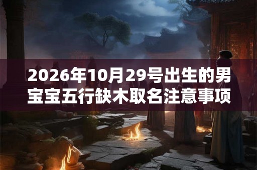 2026年10月29号出生的男宝宝五行缺木取名注意事项