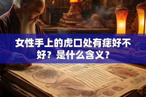 女性手上的虎口处有痣好不好？是什么含义？