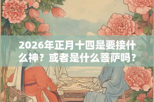 2026年正月十四是要接什么神？或者是什么菩萨吗？