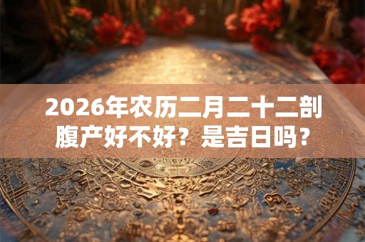 2026年农历二月二十二剖腹产好不好？是吉日吗？