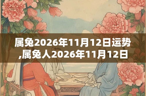属兔2026年11月12日运势,属兔人2026年11月12日财运,生肖兔2026年11月12日运势