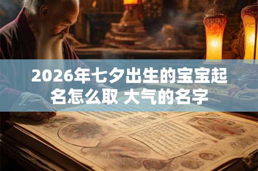 2026年七夕出生的宝宝起名怎么取 大气的名字 2026年七夕出生的宝宝起名怎么取 大气的名字