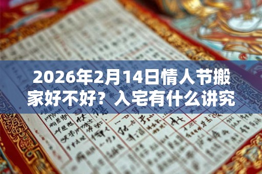 2026年2月14日情人节搬家好不好?入宅有什么讲究和忌讳? 2026年2月14日情人节搬家好不好?入宅有什么讲究和忌讳?