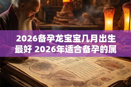 2026备孕龙宝宝几月出生最好 2026年适合备孕的属相有谁
