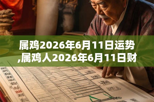 属鸡2026年6月11日运势,属鸡人2026年6月11日财运,生肖鸡2026年6月11日运势