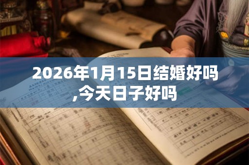 2026年1月15日结婚好吗,今天日子好吗