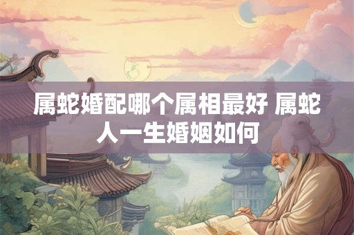 属蛇婚配哪个属相最好 属蛇人一生婚姻如何