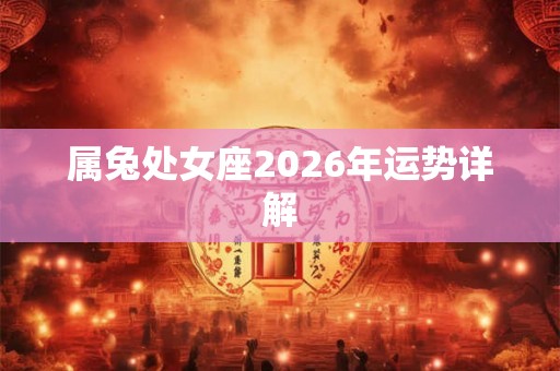 属兔处女座2026年运势详解
