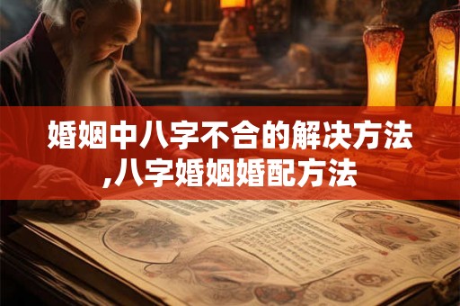 婚姻中八字不合的解决方法,八字婚姻婚配方法