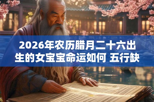 2026年农历腊月二十六出生的女宝宝命运如何 五行缺什么