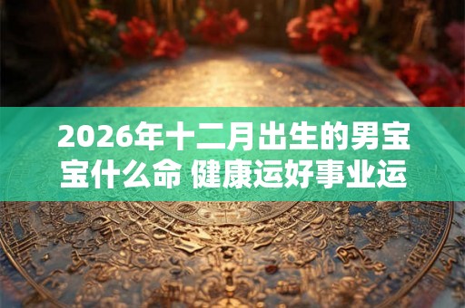 2026年十二月出生的男宝宝什么命 健康运好事业运旺婚姻幸福