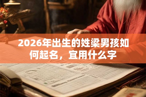 2026年出生的姓梁男孩如何起名，宜用什么字