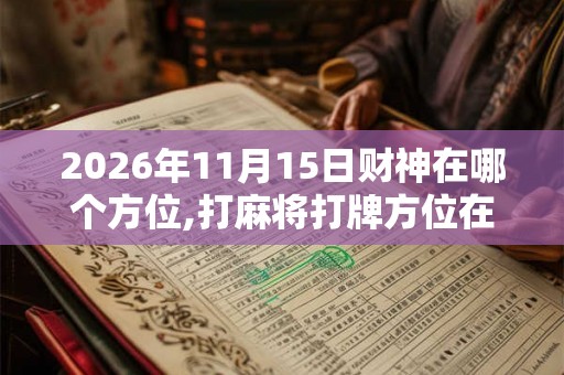 2026年11月15日财神在哪个方位,打麻将打牌方位在哪里