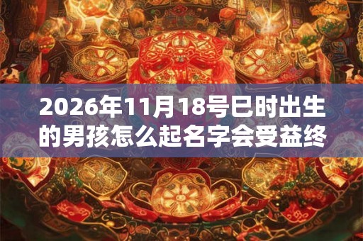 2026年11月18号巳时出生的男孩怎么起名字会受益终生
