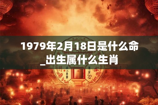 1979年2月18日是什么命_出生属什么生肖