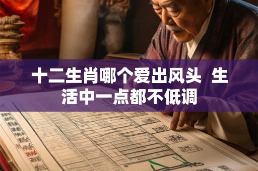 十二生肖哪个爱出风头  生活中一点都不低调