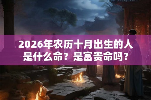 2026年农历十月出生的人是什么命？是富贵命吗？
