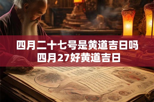 四月二十七号是黄道吉日吗 四月27好黄道吉日