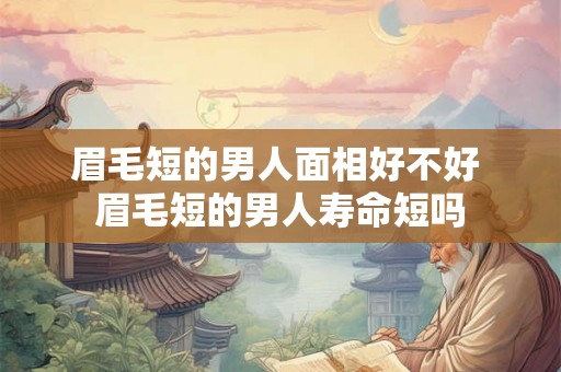 眉毛短的男人面相好不好 眉毛短的男人寿命短吗
