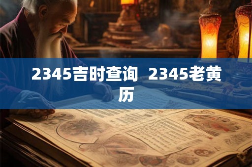 2345吉时查询  2345老黄历