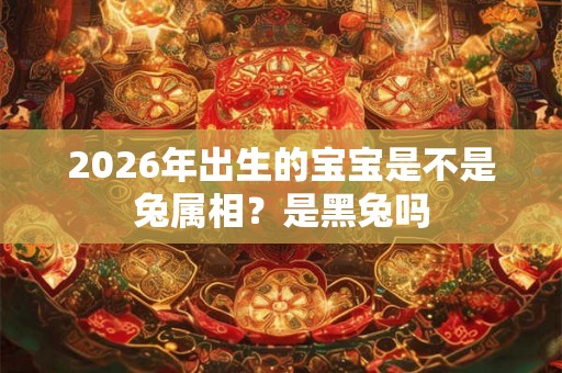 2026年出生的宝宝是不是兔属相？是黑兔吗