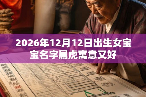 2026年12月12日出生女宝宝名字属虎寓意又好