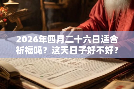 2026年四月二十六日适合祈福吗?这天日子好不好? 2026年四月二十六日适合祈福吗?这天日子好不好?