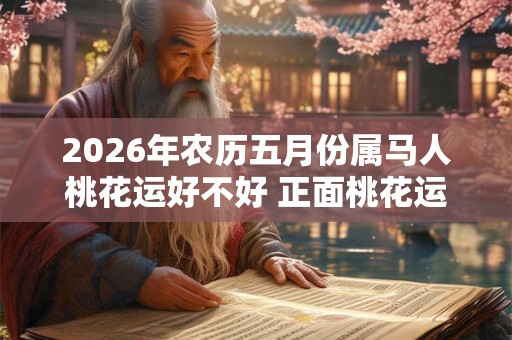 2026年农历五月份属马人桃花运好不好 正面桃花运势佳