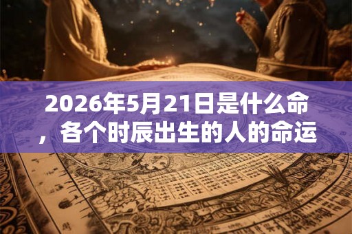 2026年5月21日是什么命，各个时辰出生的人的命运