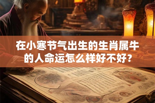 在小寒节气出生的生肖属牛的人命运怎么样好不好？