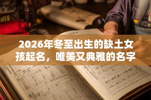 2026年冬至出生的缺土女孩起名，唯美又典雅的名字
