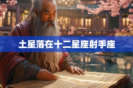 土星落在十二星座射手座