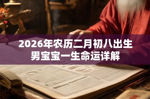 2026年农历二月初八出生男宝宝一生命运详解