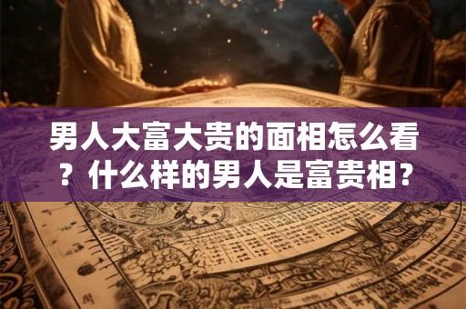 男人大富大贵的面相怎么看？什么样的男人是富贵相？