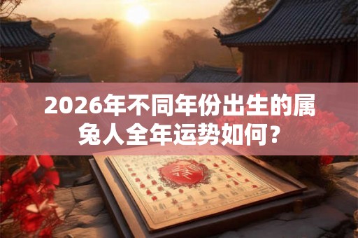 2026年不同年份出生的属兔人全年运势如何？