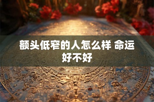 额头低窄的人怎么样 命运好不好