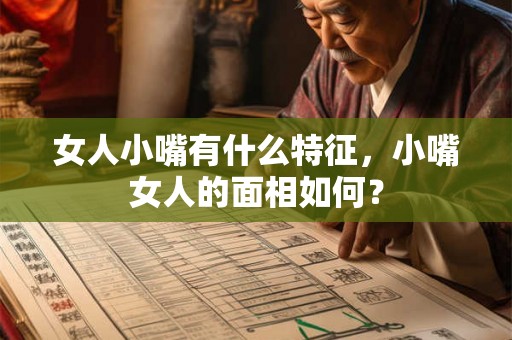 女人小嘴有什么特征，小嘴女人的面相如何？