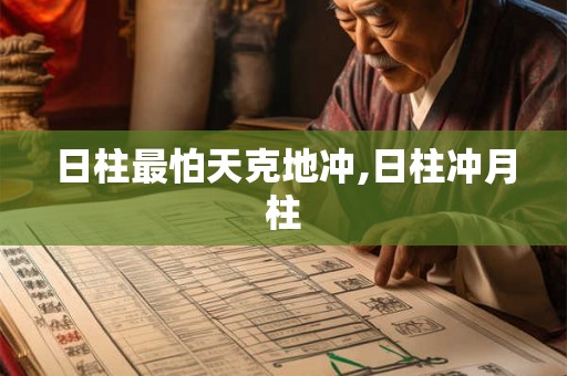 日柱最怕天克地冲,日柱冲月柱