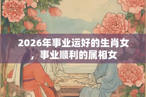 2026年事业运好的生肖女，事业顺利的属相女