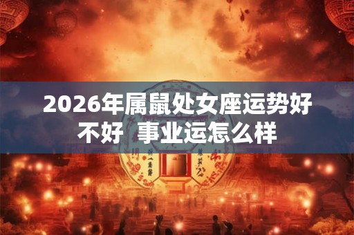 2026年属鼠处女座运势好不好  事业运怎么样