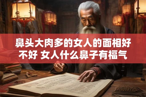 鼻头大肉多的女人的面相好不好 女人什么鼻子有福气 鼻头大肉多的女人的面相好不好 女人什么鼻子有福气