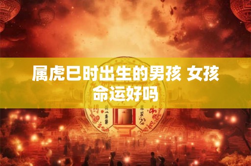 属虎巳时出生的男孩 女孩命运好吗